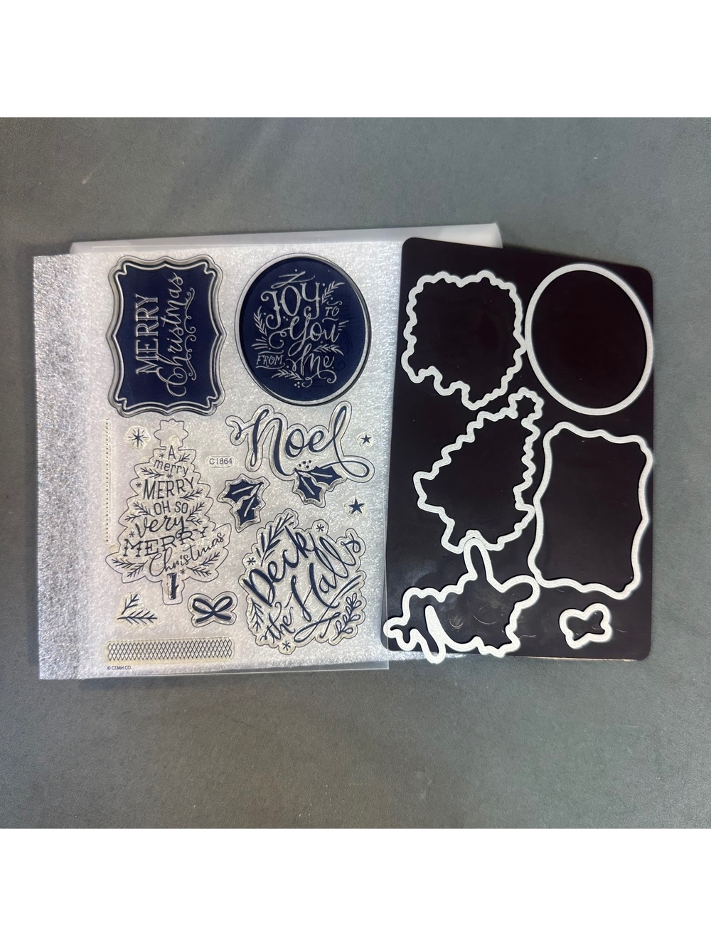 Close To My Heart Z3773 Comfort & Joy Acrylic Stamp and Thin Cut Set